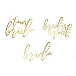 Tetování zlaté Team Bride 2